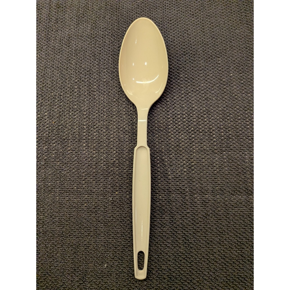 Vintage Ekco USA Almond Cream Nylon Mixing Spoon Retro Kitchen Essential